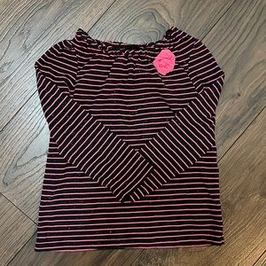 Pink Striped Top